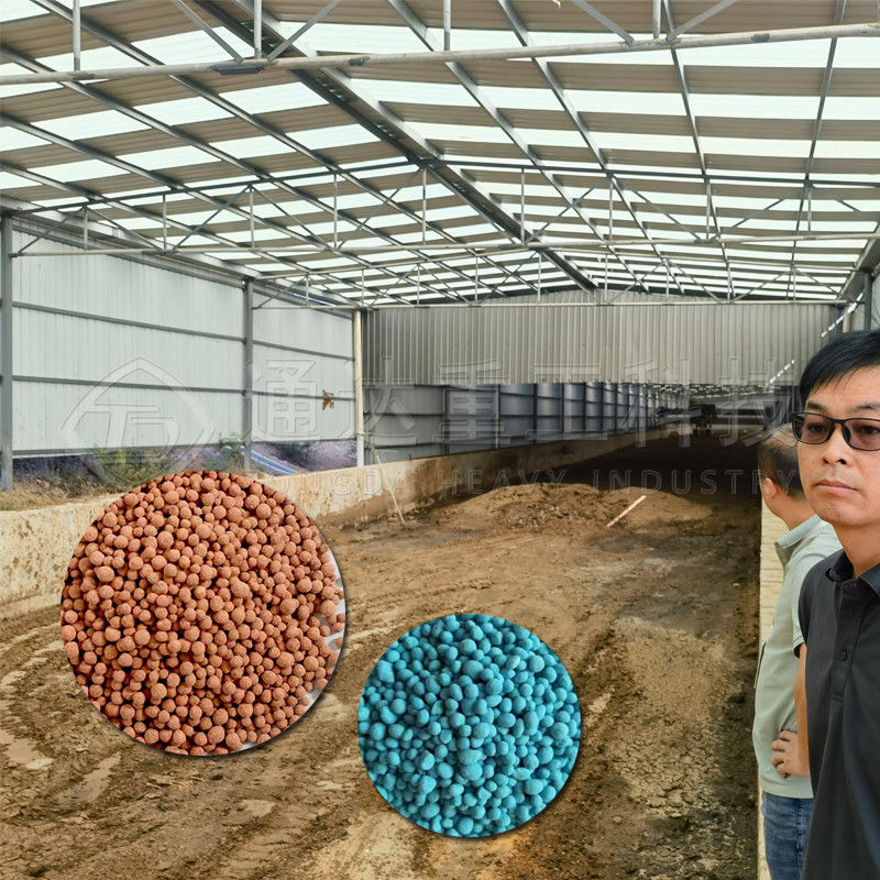 ৫-১০ টন/ঘন্টা মুরগির মল বর্জ্য মাশরুম গোলাকার জৈব সার গ্রানুলস উৎপাদন লাইন